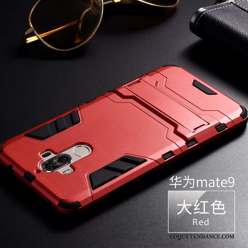 Huawei Mate 9 Coque Fluide Doux Protection Incassable Rouge Silicone