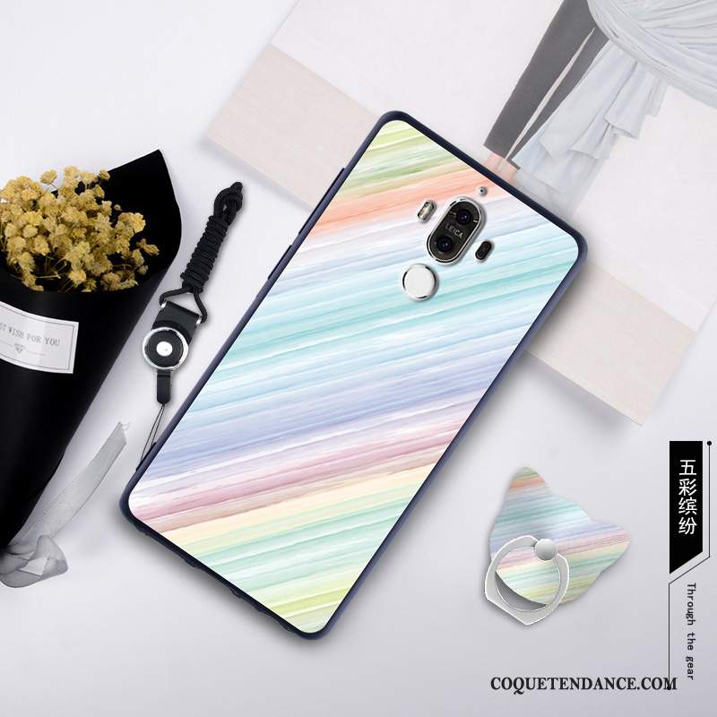 Huawei Mate 9 Coque Membrane Tempérer Fluide Doux De Téléphone Multicolore