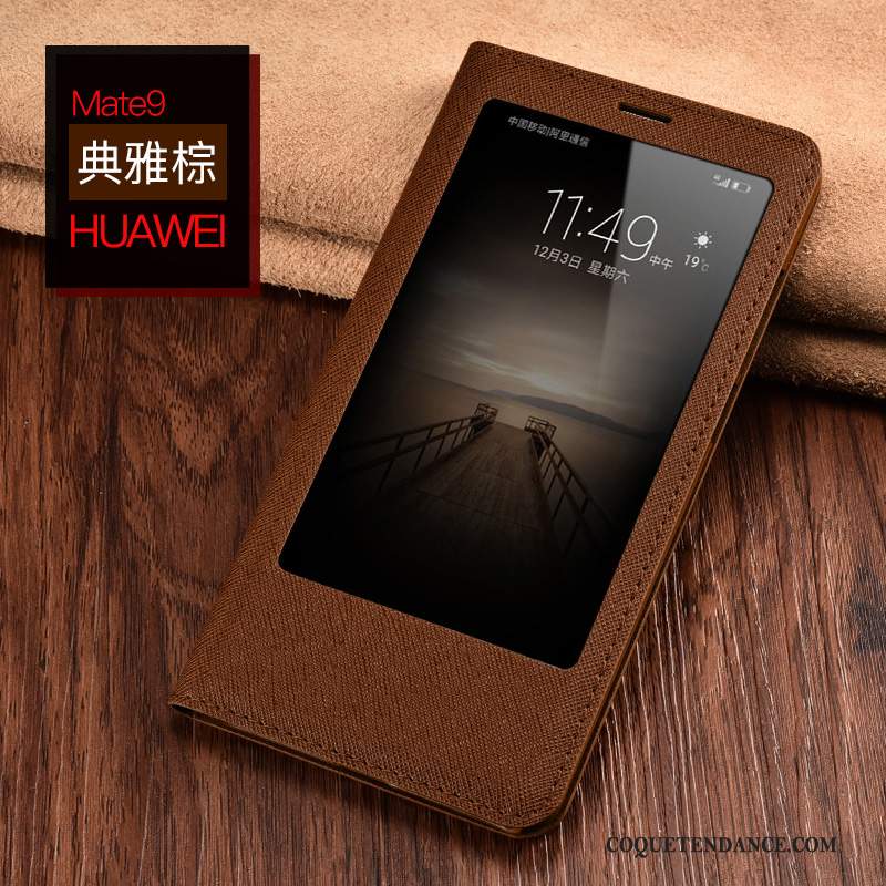 Huawei Mate 9 Coque Protection Étui De Téléphone Clamshell Étui En Cuir