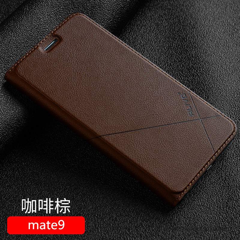 Huawei Mate 9 Coque Protection Étui En Cuir Tout Compris Incassable De Téléphone