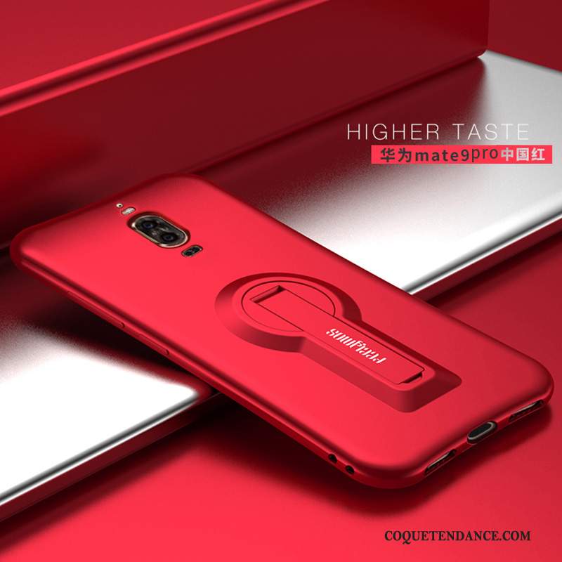 Huawei Mate 9 Coque Rose Silicone Délavé En Daim Incassable De Téléphone