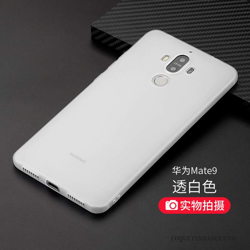Huawei Mate 9 Coque Silicone De Téléphone Délavé En Daim Simple Incassable