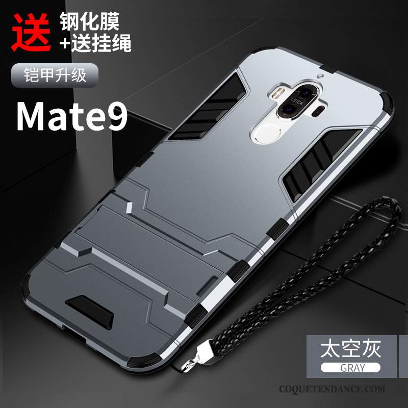 Huawei Mate 9 Coque Silicone De Téléphone Incassable Noir Étui