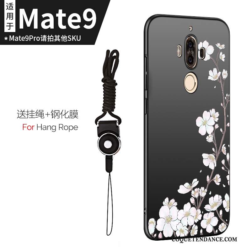 Huawei Mate 9 Coque Tout Compris Très Mince Étui Noir Fluide Doux
