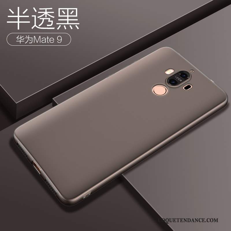 Huawei Mate 9 Coque Très Mince De Téléphone Silicone Noir Étui