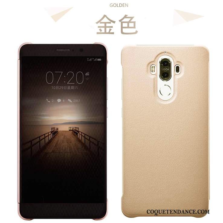 Huawei Mate 9 Coque Étui En Cuir Cuir Véritable Incassable Rose Protection