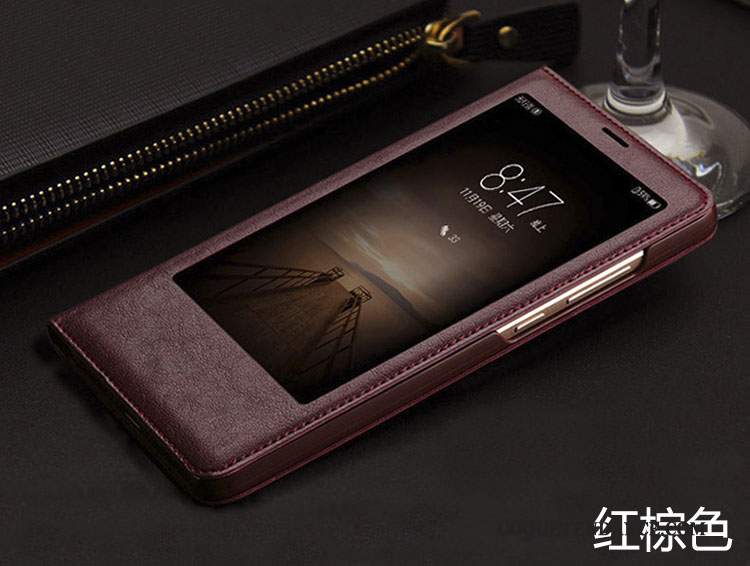Huawei Mate 9 Coque Étui En Cuir De Téléphone Incassable Clamshell Silicone