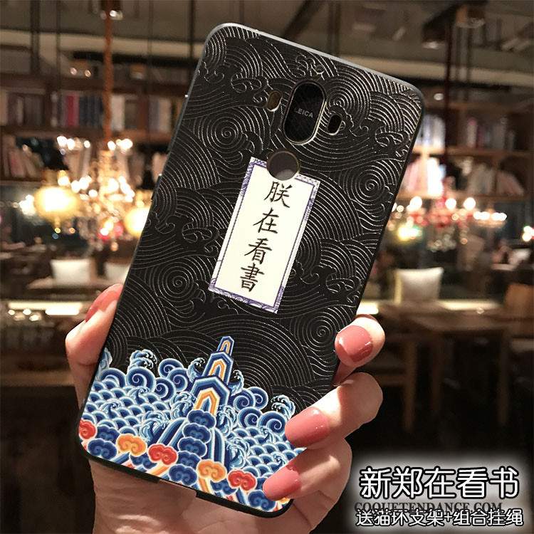 Huawei Mate 9 Coque Étui Ornements Suspendus Style Chinois Rose