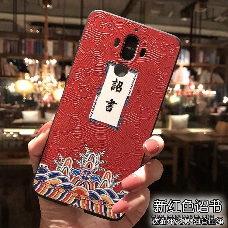 Huawei Mate 9 Coque Étui Ornements Suspendus Style Chinois Rose