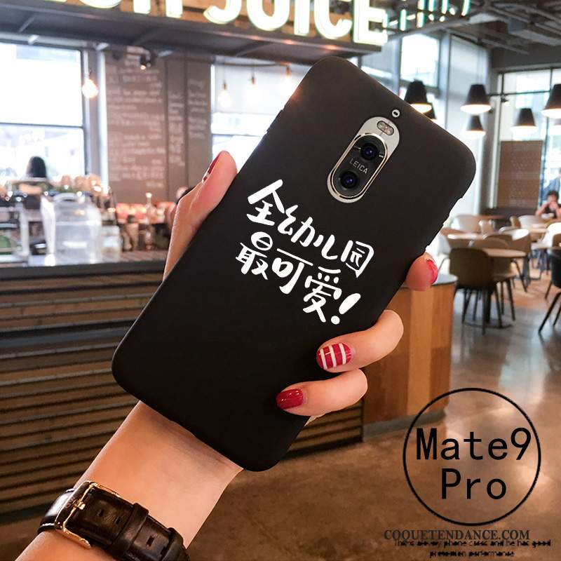 Huawei Mate 9 Pro Coque Blanc Personnalité Amoureux Protection Fluide Doux