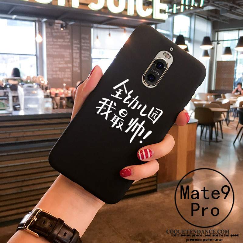 Huawei Mate 9 Pro Coque Blanc Personnalité Amoureux Protection Fluide Doux