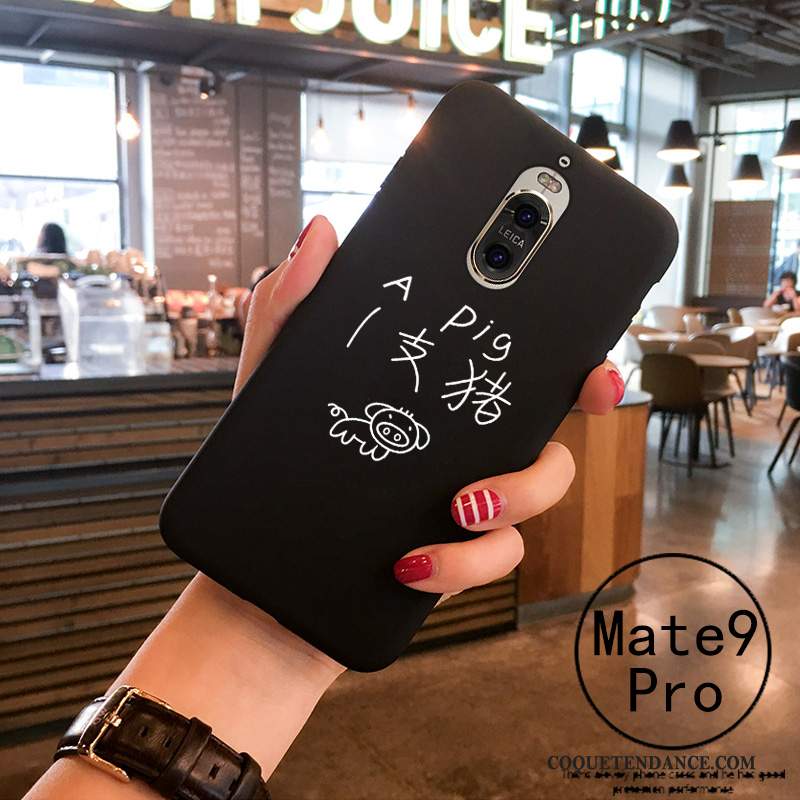 Huawei Mate 9 Pro Coque Blanc Personnalité Amoureux Protection Fluide Doux