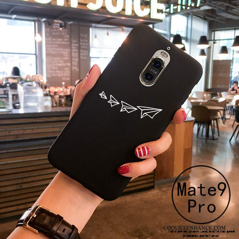 Huawei Mate 9 Pro Coque Blanc Personnalité Amoureux Protection Fluide Doux