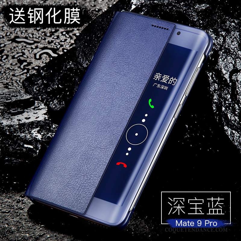 Huawei Mate 9 Pro Coque Clamshell Étui Étui En Cuir Protection Tout Compris