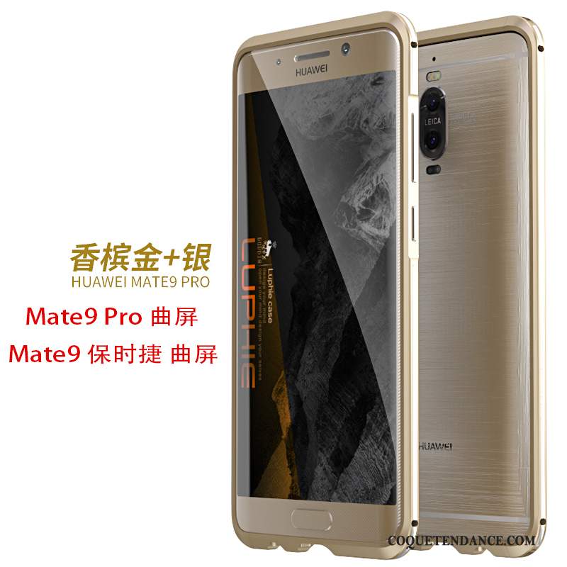 Huawei Mate 9 Pro Coque De Téléphone Or Protection Border Étui