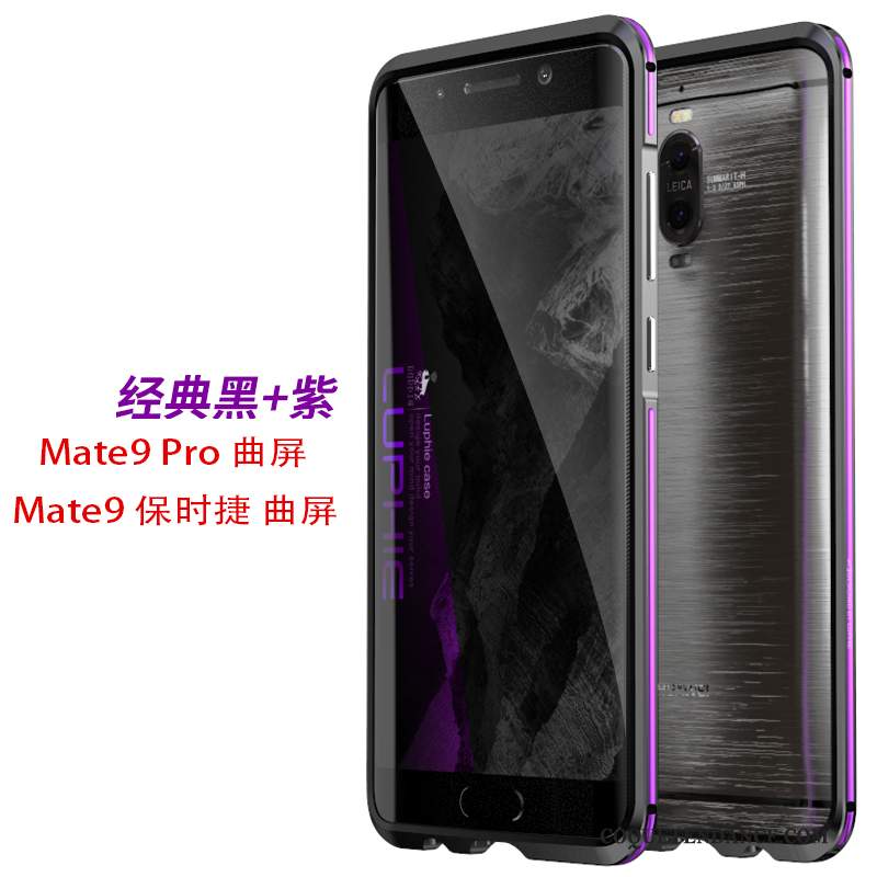 Huawei Mate 9 Pro Coque De Téléphone Or Protection Border Étui