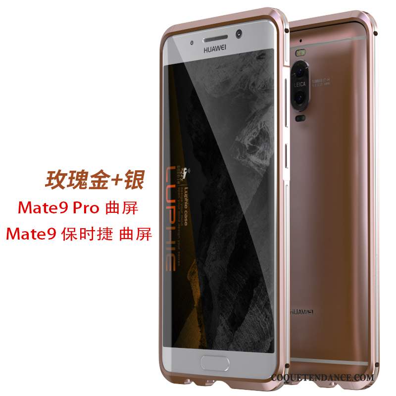 Huawei Mate 9 Pro Coque De Téléphone Or Protection Border Étui