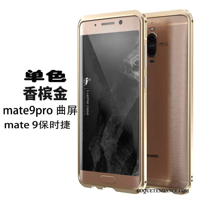 Huawei Mate 9 Pro Coque De Téléphone Or Protection Border Étui