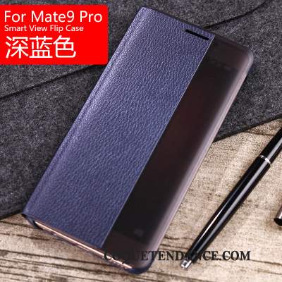 Huawei Mate 9 Pro Coque Incassable Windows De Téléphone Étui En Cuir Protection