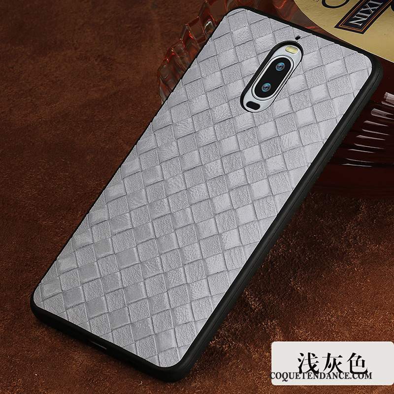 Huawei Mate 9 Pro Coque Multicolore Simple Rose Très Mince Étui En Cuir