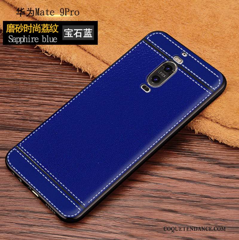 Huawei Mate 9 Pro Coque Noir Étui Silicone De Téléphone Fluide Doux