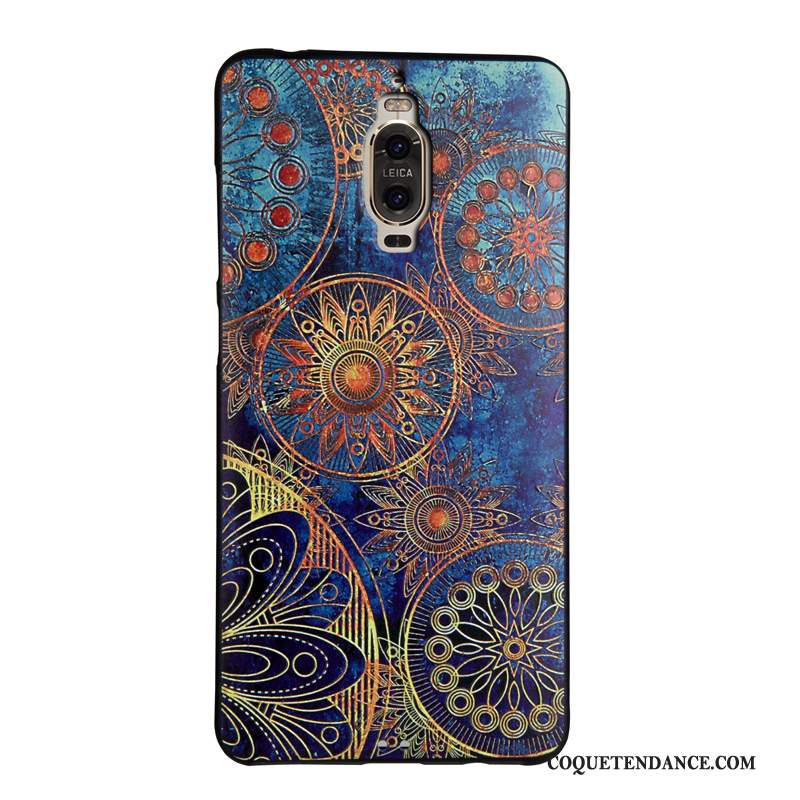 Huawei Mate 9 Pro Coque Ornements Suspendus Dessin Animé Étui Noir Silicone