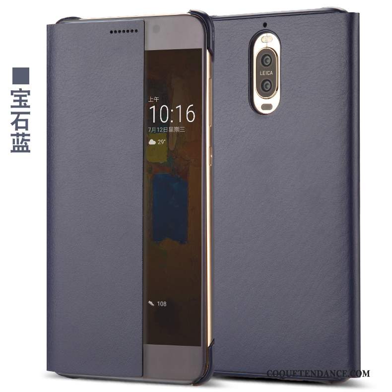 Huawei Mate 9 Pro Coque Étui De Téléphone Étui En Cuir Clamshell Protection