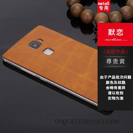Huawei Mate S Coque Protection Cuir Véritable De Téléphone Border Multicolore