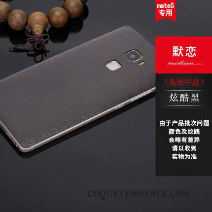 Huawei Mate S Coque Protection Cuir Véritable De Téléphone Border Multicolore