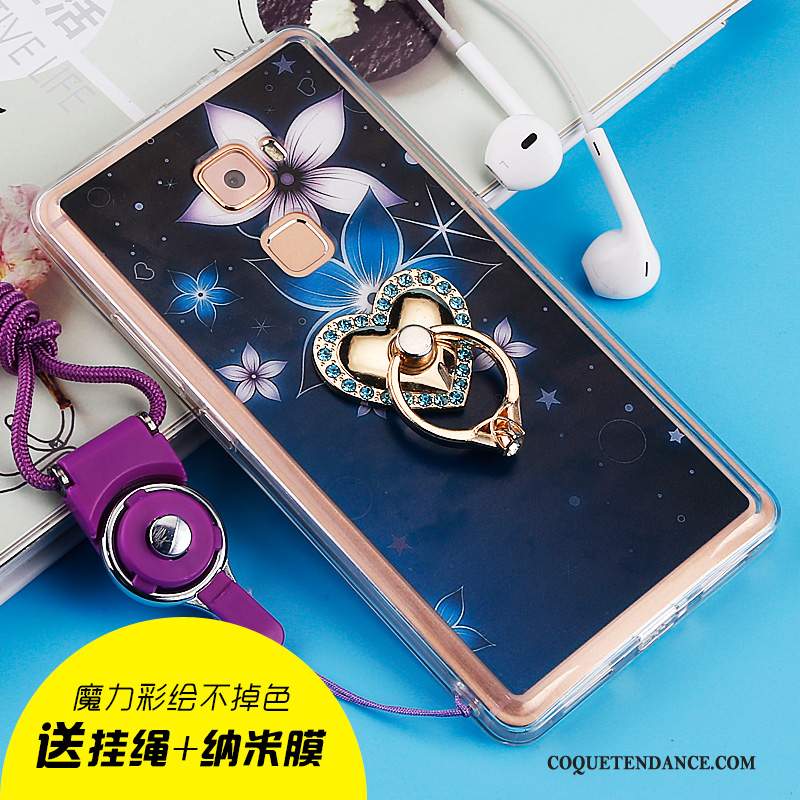Huawei Mate S Coque Strass Incassable Silicone De Téléphone Rose