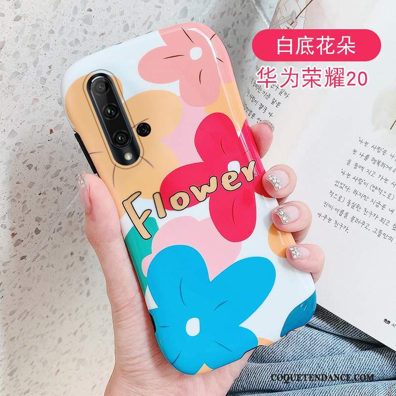 Huawei Nova 5t Coque Fleur Créatif De Téléphone Étui Silicone