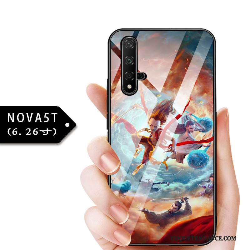 Huawei Nova 5t Coque Protection Tout Compris Verre Personnalisé Bleu