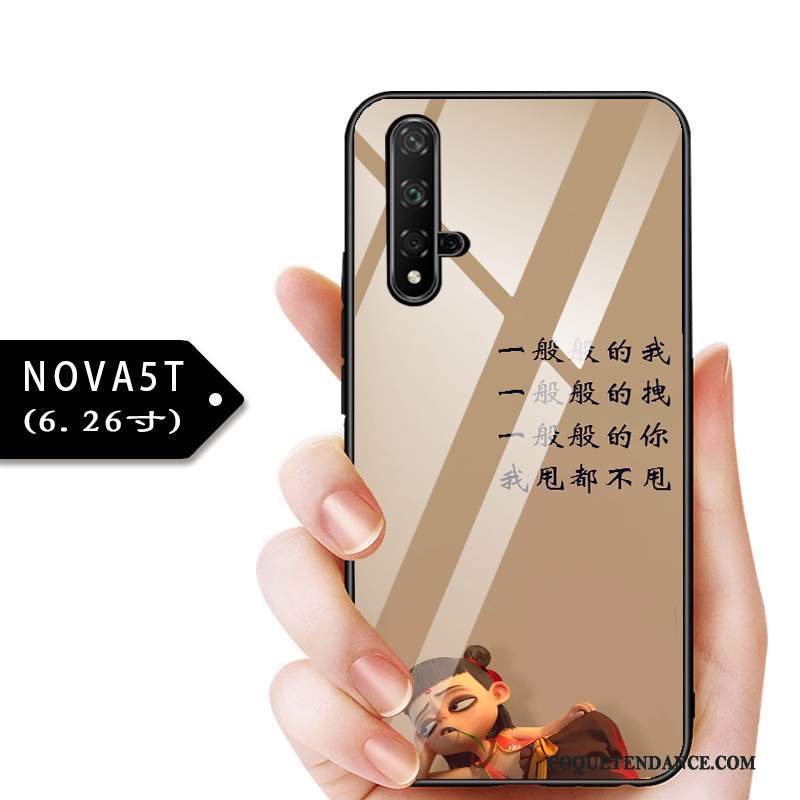 Huawei Nova 5t Coque Protection Tout Compris Verre Personnalisé Bleu