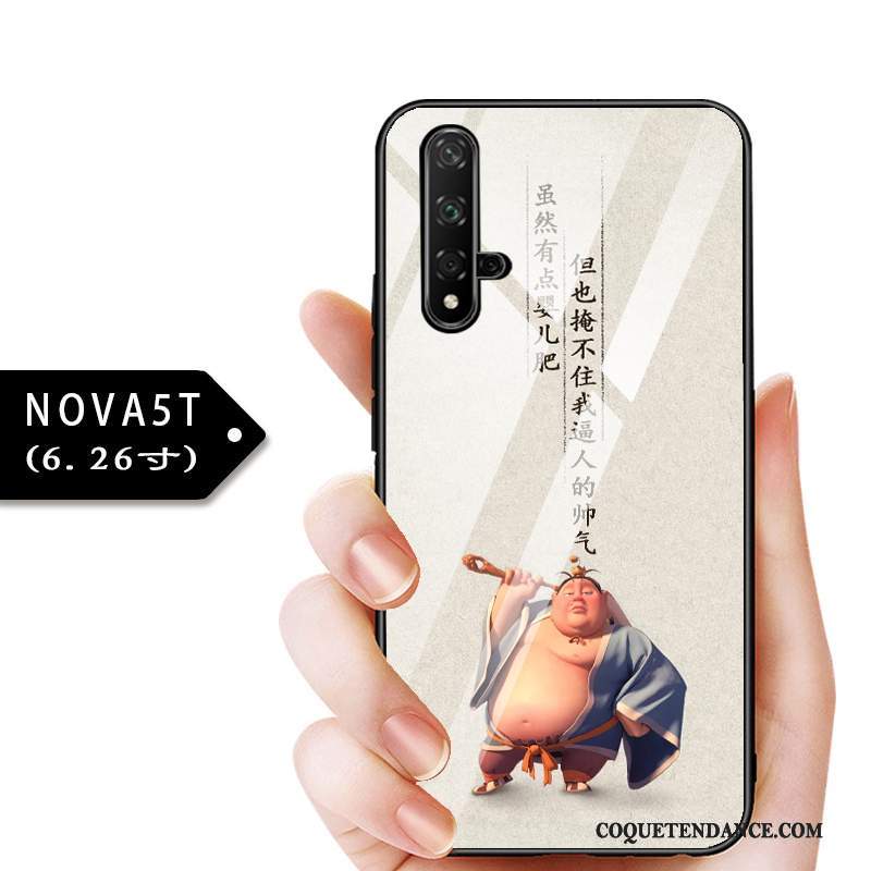 Huawei Nova 5t Coque Protection Tout Compris Verre Personnalisé Bleu