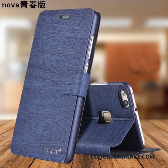 Huawei Nova Coque De Téléphone Jeunesse Incassable Clamshell Bleu Marin