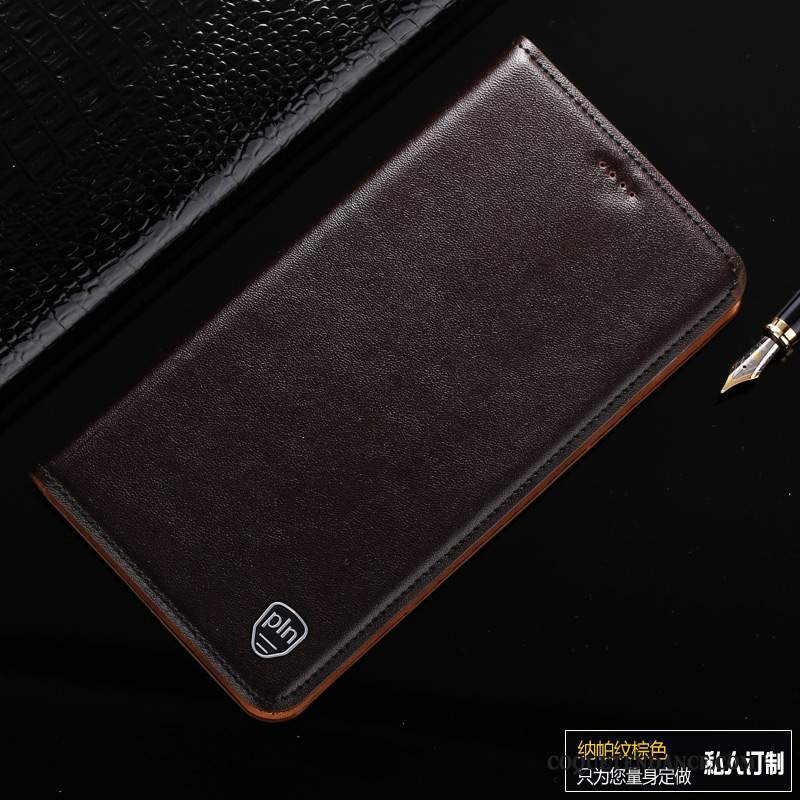 Huawei Nova Coque De Téléphone Protection Housse Étui En Cuir Cuir Véritable