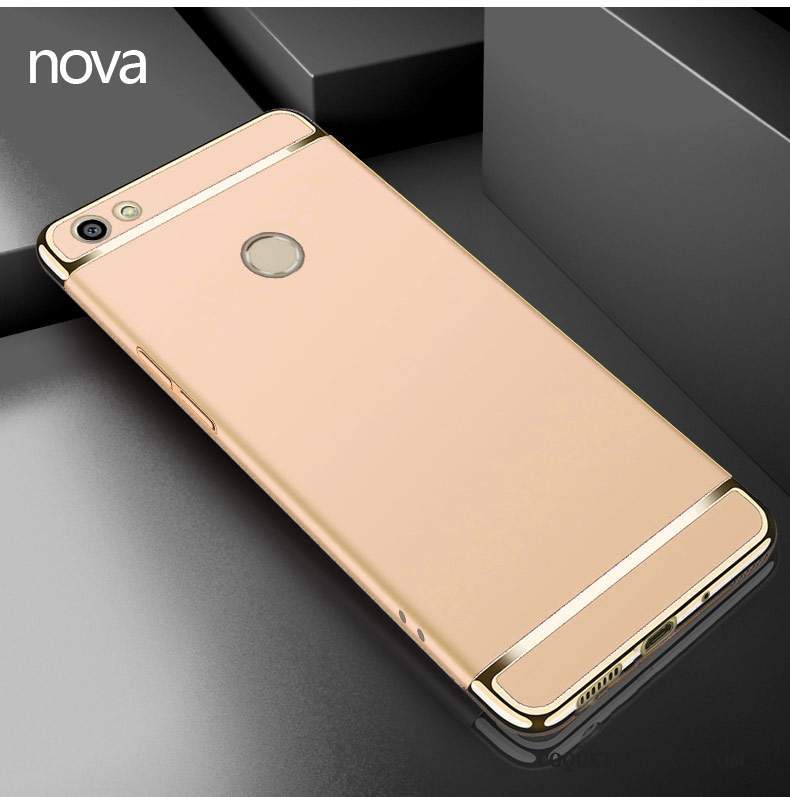 Huawei Nova Coque De Téléphone Tout Compris Rouge Délavé En Daim Incassable