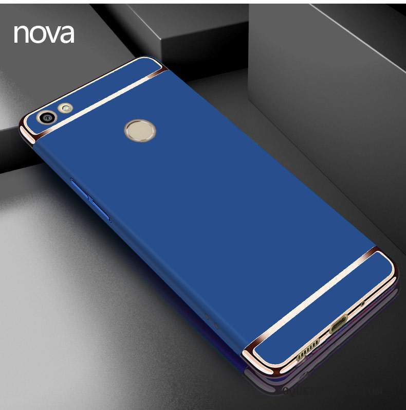Huawei Nova Coque De Téléphone Tout Compris Rouge Délavé En Daim Incassable