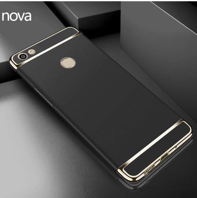 Huawei Nova Coque De Téléphone Tout Compris Rouge Délavé En Daim Incassable