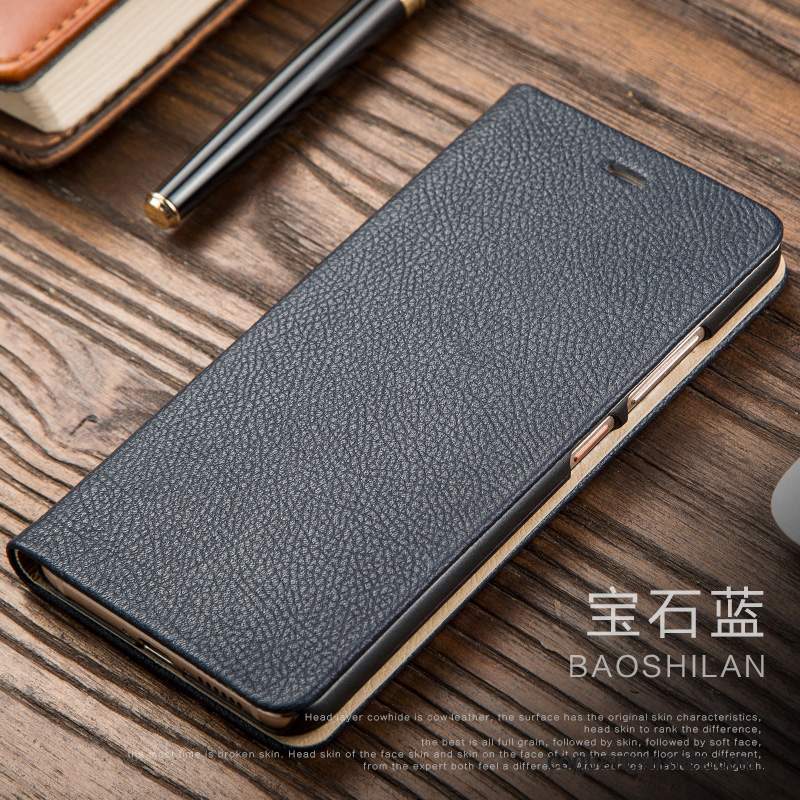 Huawei Nova Coque De Téléphone Étui Housse Incassable Cuir Véritable