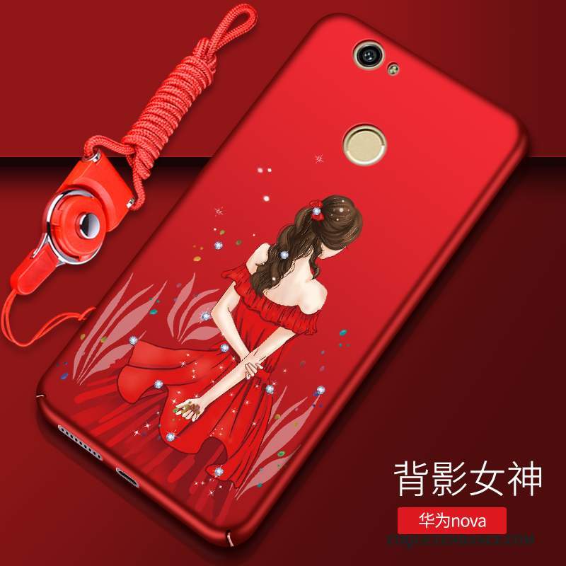 Huawei Nova Coque De Téléphone Étui Rouge Créatif Tendance