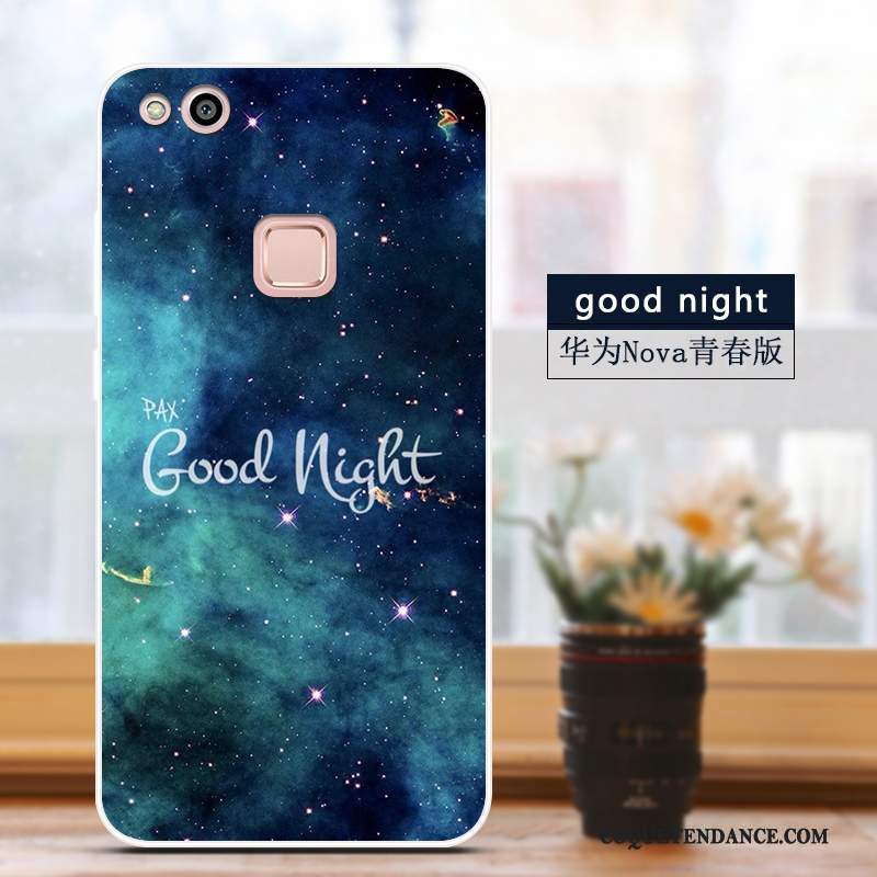 Huawei Nova Coque Dessin Animé Incassable Silicone Étui Mince