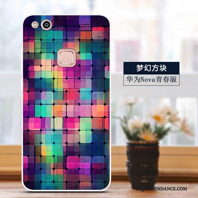 Huawei Nova Coque Dessin Animé Incassable Silicone Étui Mince