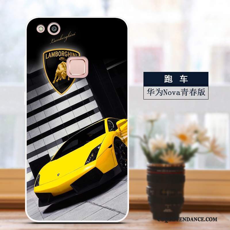 Huawei Nova Coque Dessin Animé Incassable Silicone Étui Mince