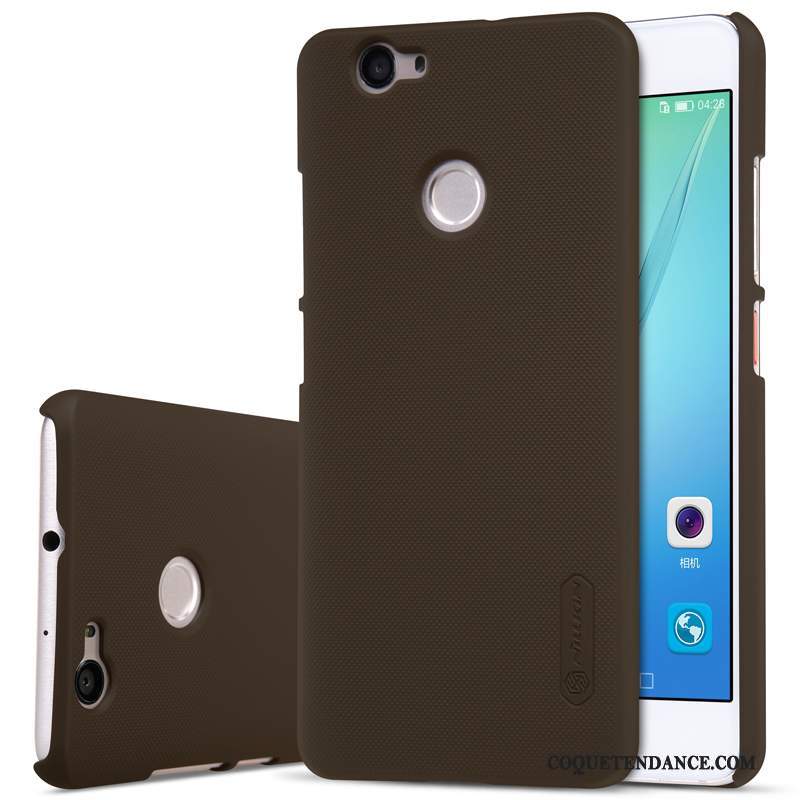 Huawei Nova Coque Délavé En Daim De Téléphone Blanc Étui Protection