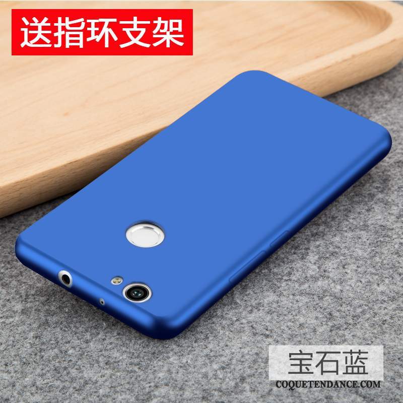 Huawei Nova Coque Fluide Doux De Téléphone Bleu Silicone Incassable