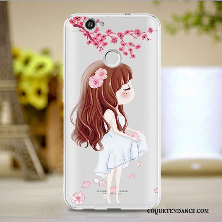 Huawei Nova Coque Incassable Créatif Tout Compris Rouge Silicone