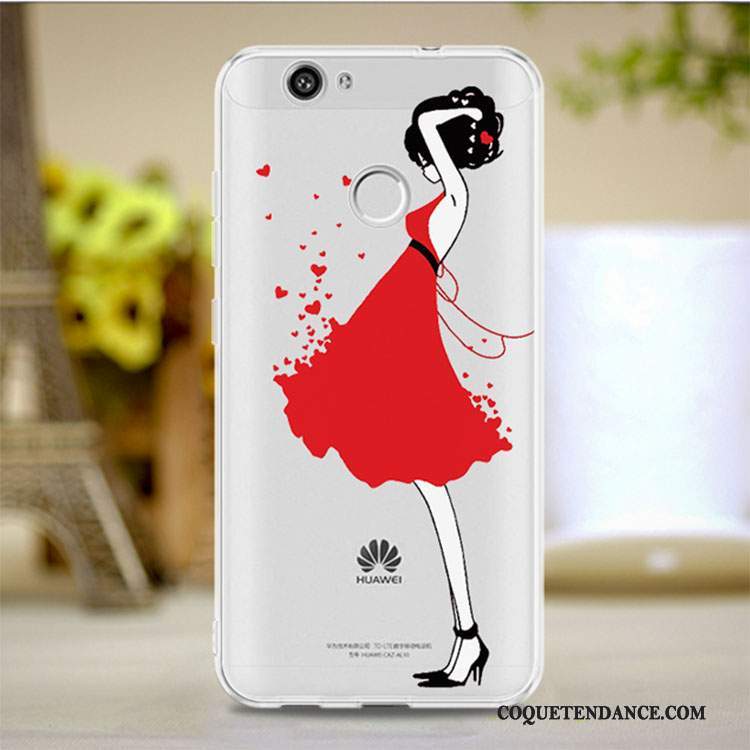 Huawei Nova Coque Incassable Créatif Tout Compris Rouge Silicone