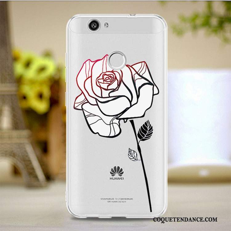 Huawei Nova Coque Incassable Créatif Tout Compris Rouge Silicone