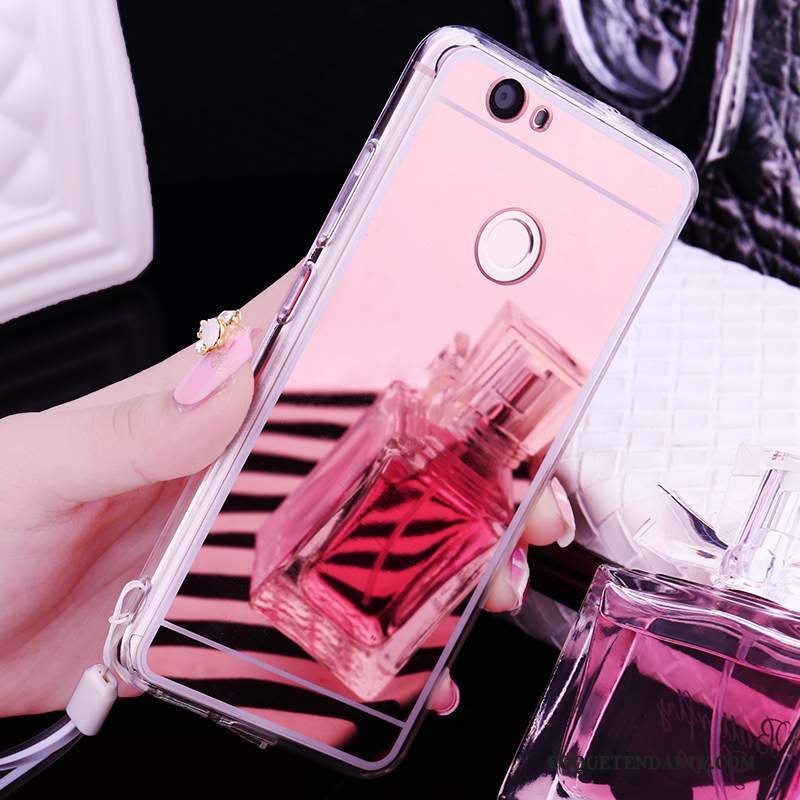 Huawei Nova Coque Miroir Silicone Ornements Suspendus De Téléphone Étui